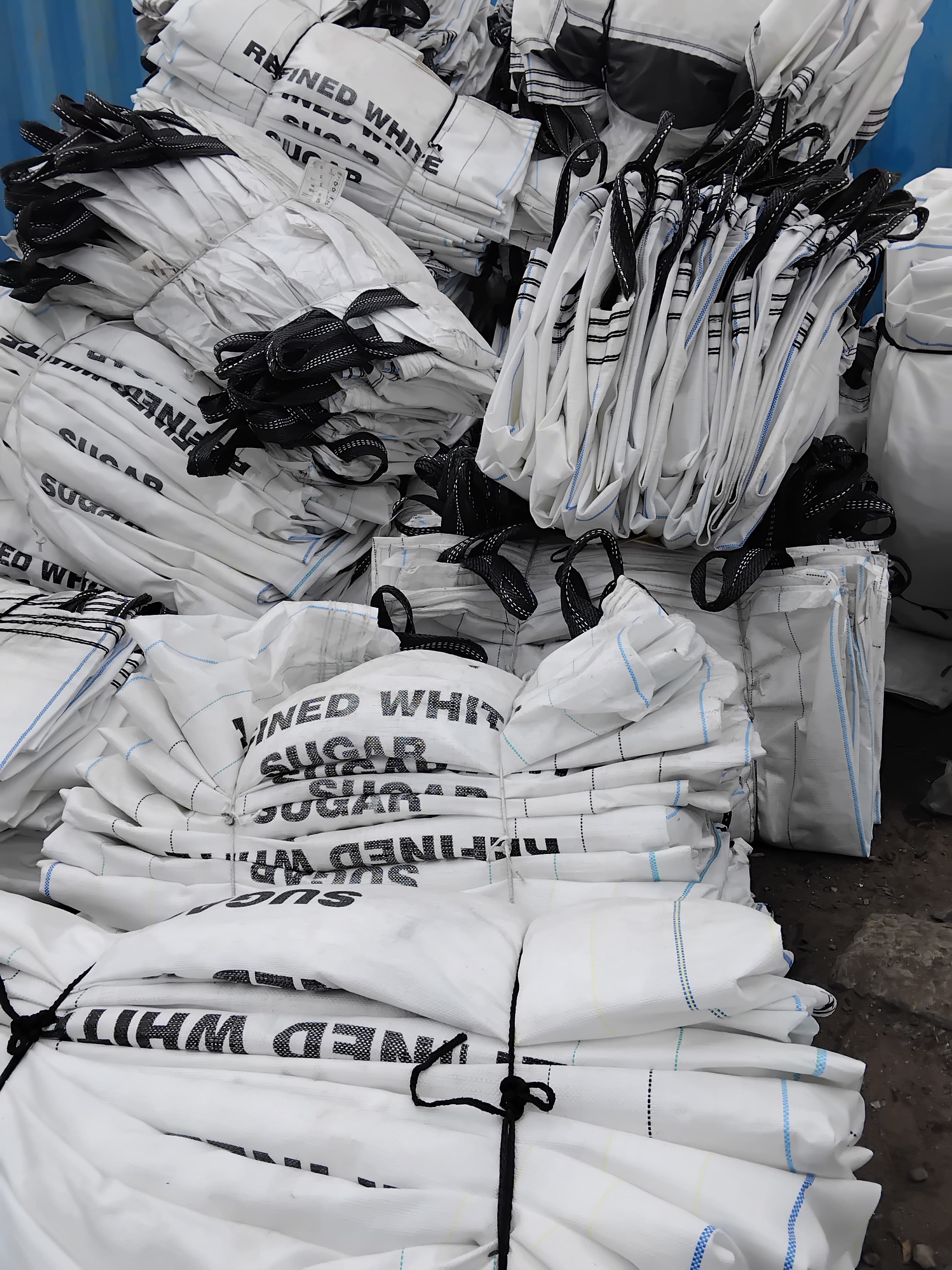 Bulk bags prepared for dispatch